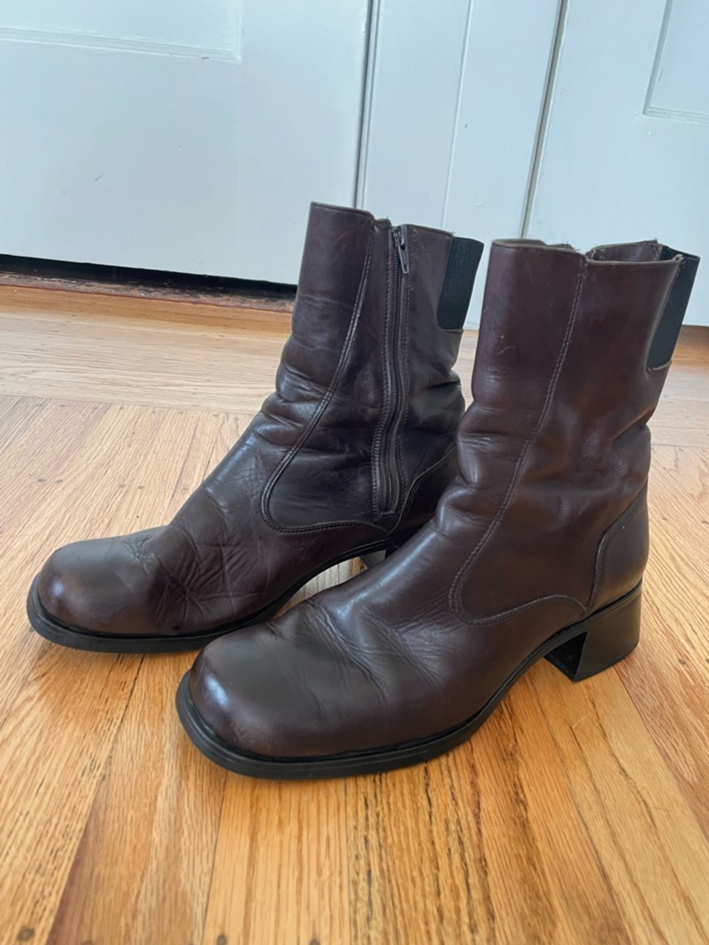 Vintage Leather Ankle Boots